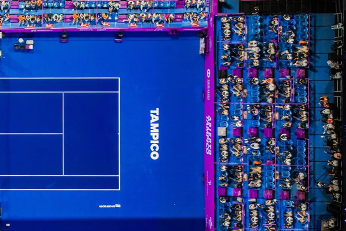 Acción en cancha del Abierto Tampico